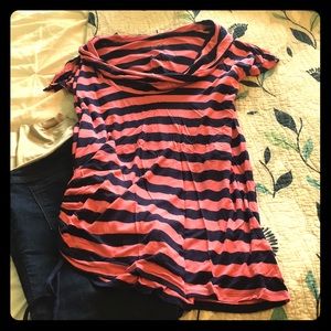 Super soft maternity nursing shirt, built in cami